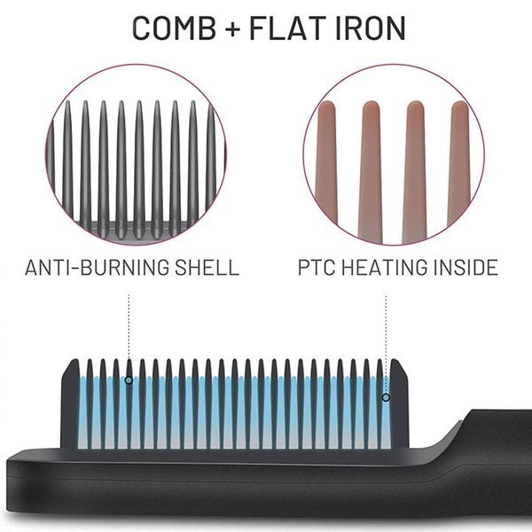 2 in 1 Straightener Styling Comb