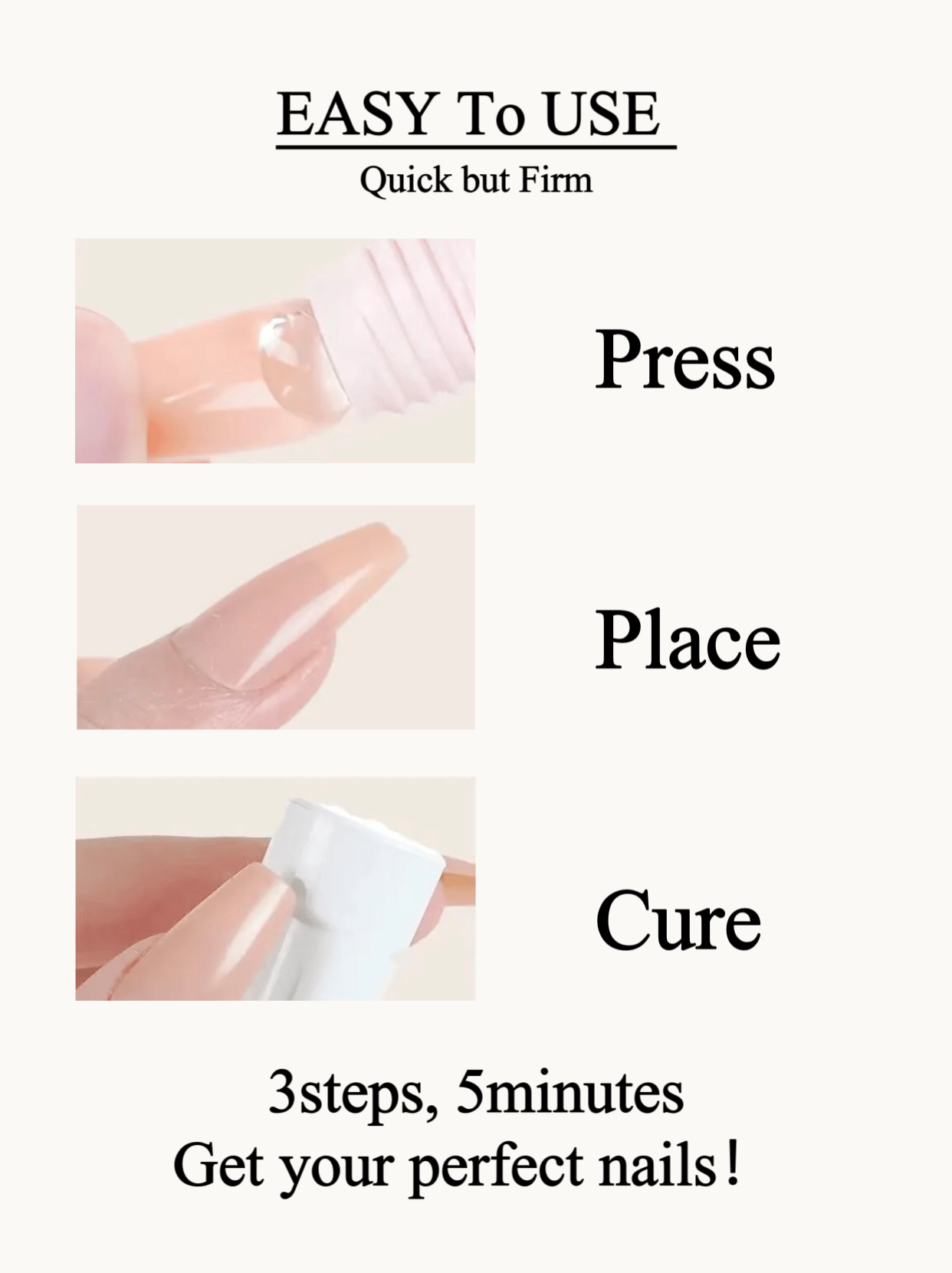 🎉Magic Solid Nail Glue Kit 3-In-1 Nail Art Kits