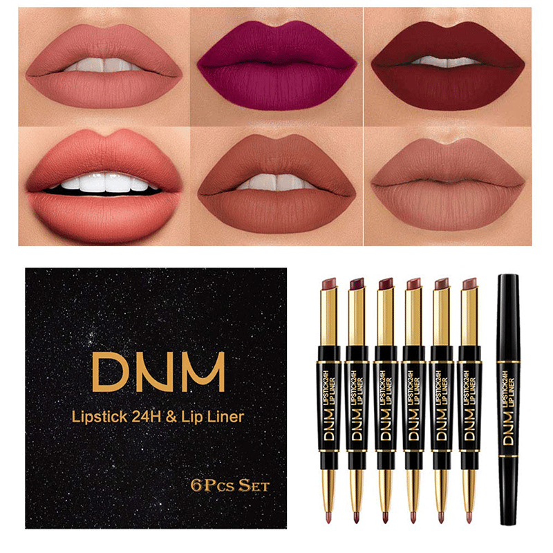 🔥2-in-1 Waterproof Lipstick Lip Liner