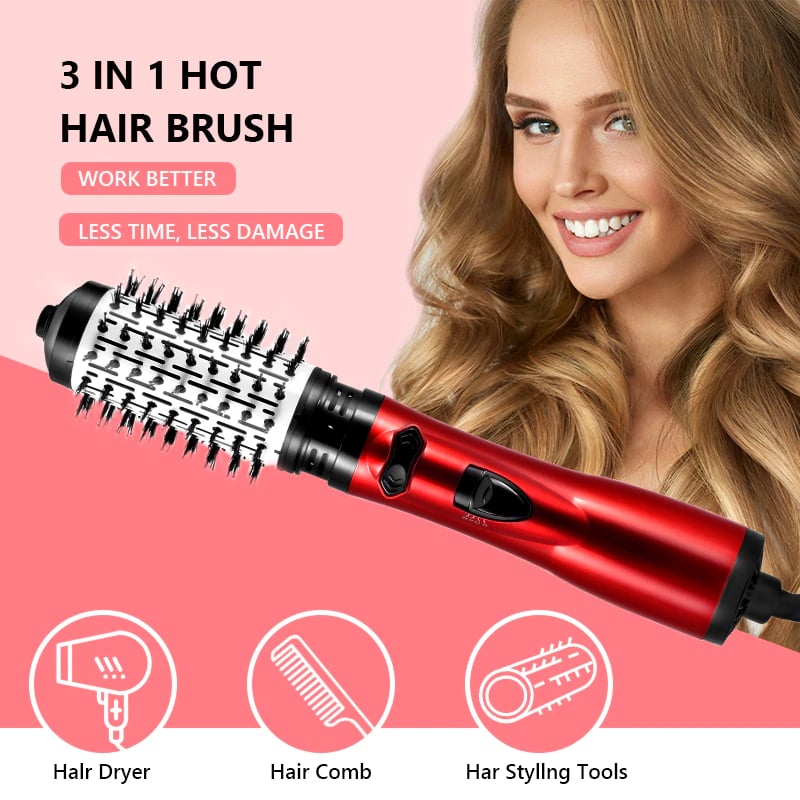 ✨3-in-1 Hot Air Styler and Rotating Hair Dryer for Dry Hair, Curl Hair, Straighten Hair