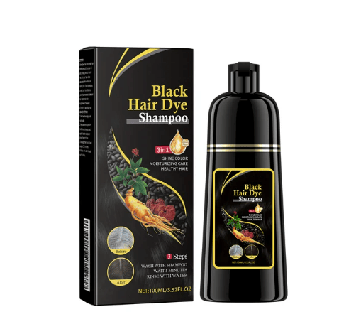 🔥The 100% Black Instant 3-in-1 Hair Dye Shampoo