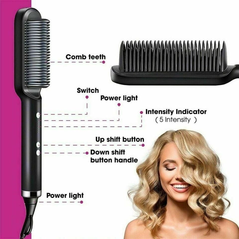 2 in 1 Straightener Styling Comb