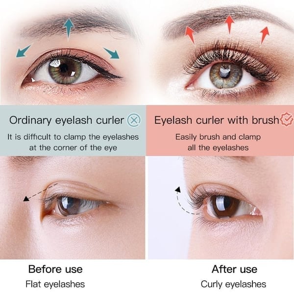 🔥Eyelash Curler with Brush😍BUY MORE SAVE MORE